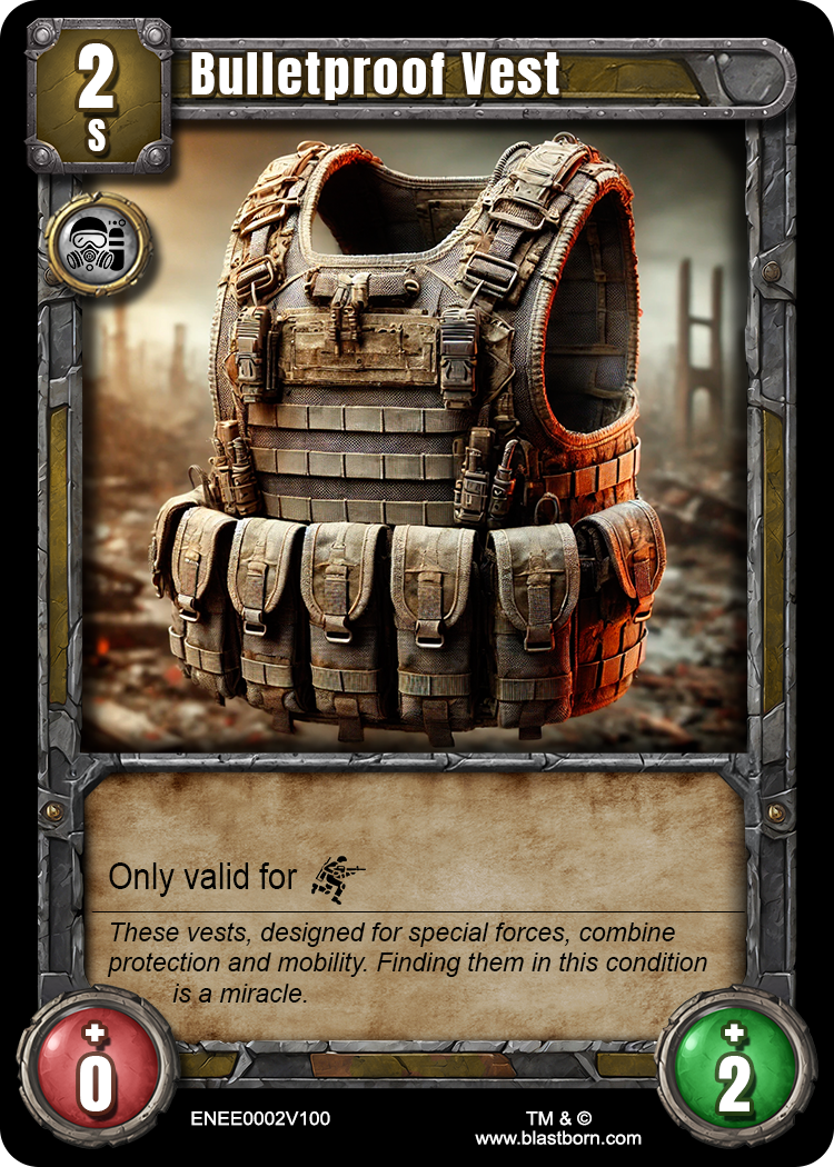 Carta de ejemplo (código:ESEE0002V100) chaleco antibalas.