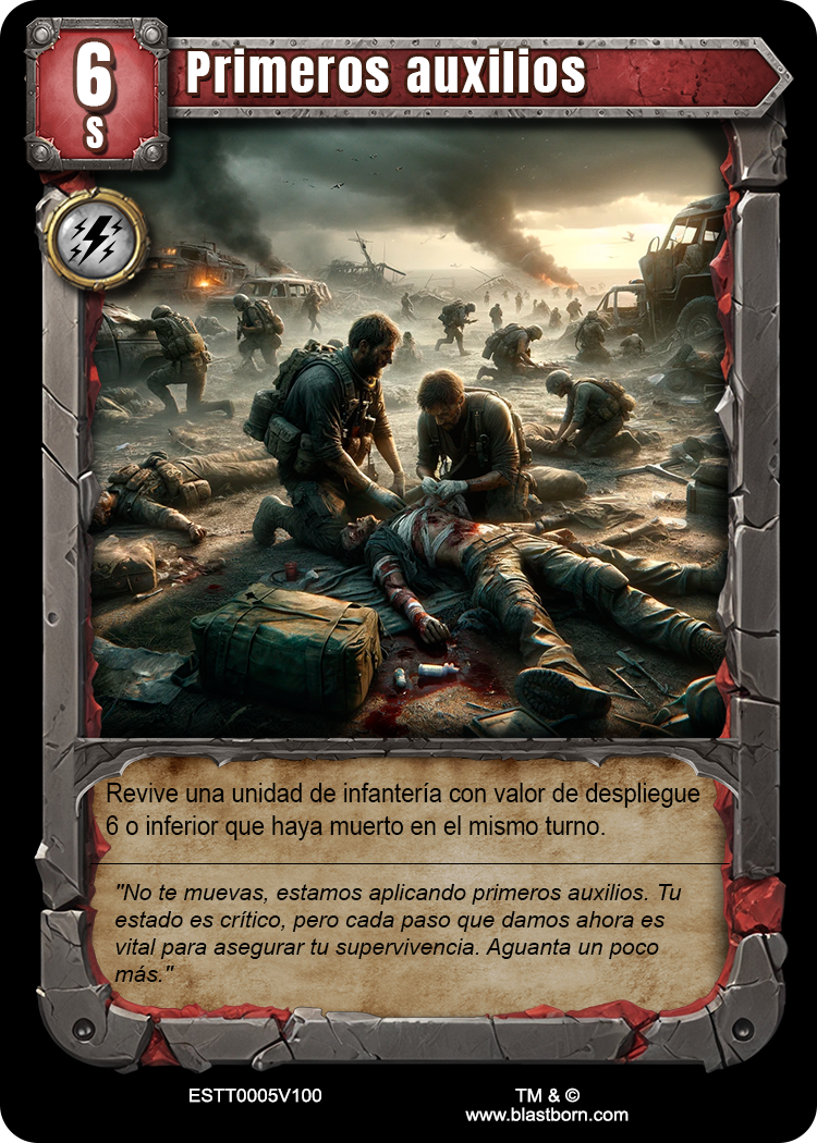 Carta de ejemplo (código:ESTT0005V100) primeros auxilios.